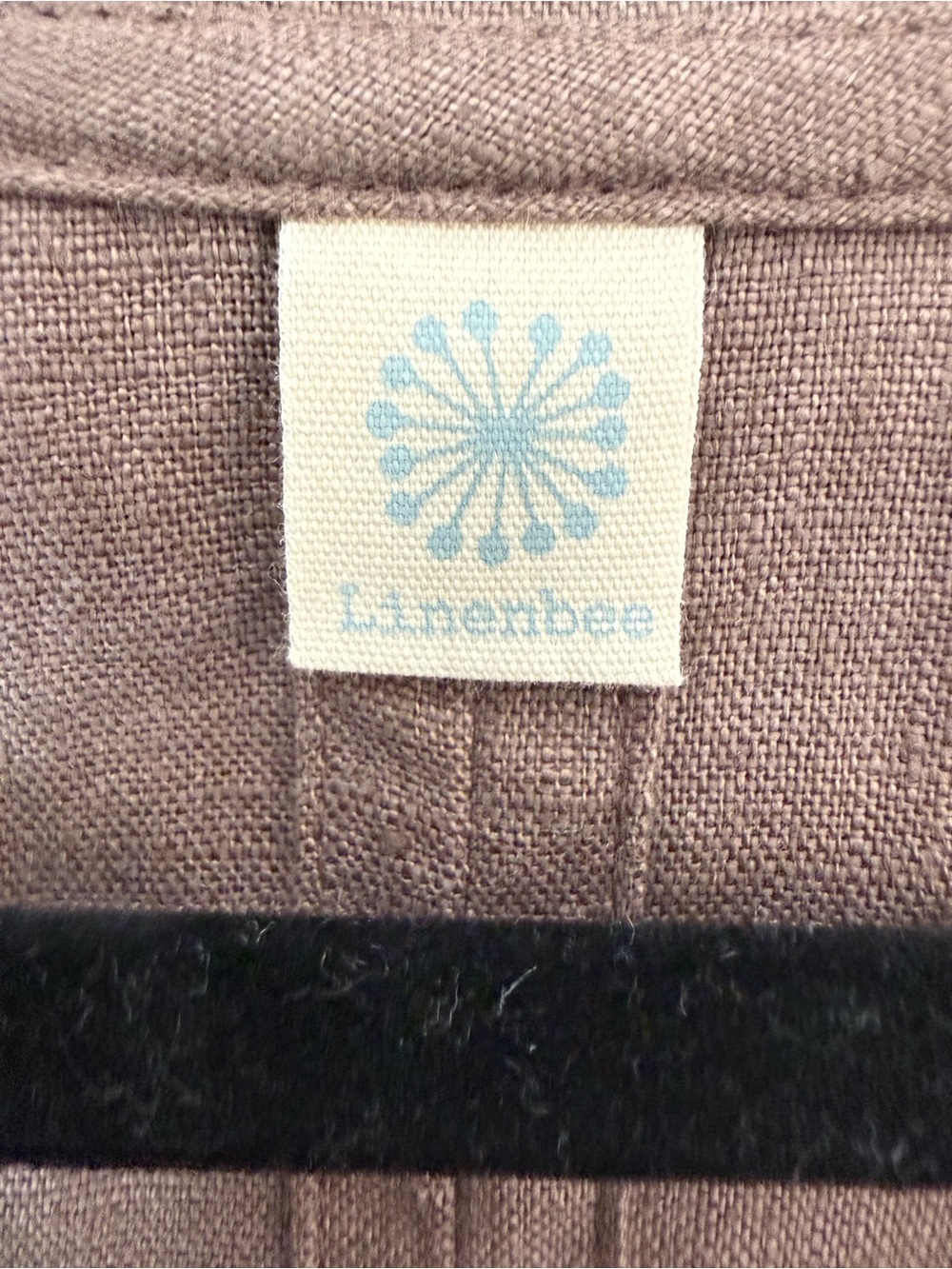 Brown Linen Tie-Neck Sleeveless Tank - Picture 2 of 5